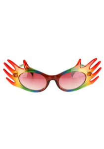 Hands Glasses - Rainbow