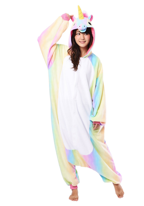 Rainbow Unicorn Kigurumi Costume for Adults