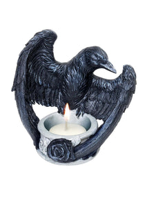 Raven Tea Candle Holder