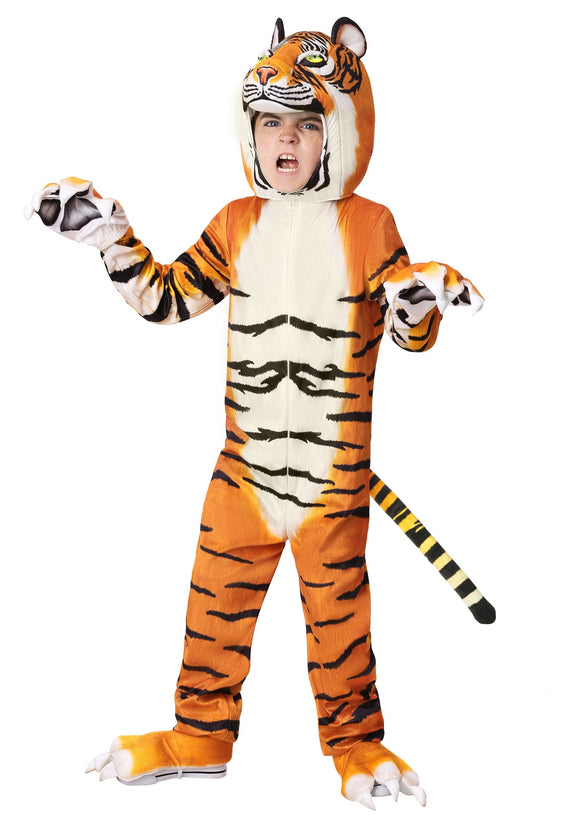 Child Realistic Tiger Costume
