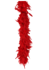 Red 80 Gram Feather Boa