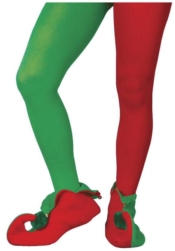 Red and Green Elf Tights