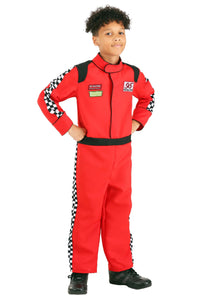 Red Racer Jumpsuit Kid's Costume