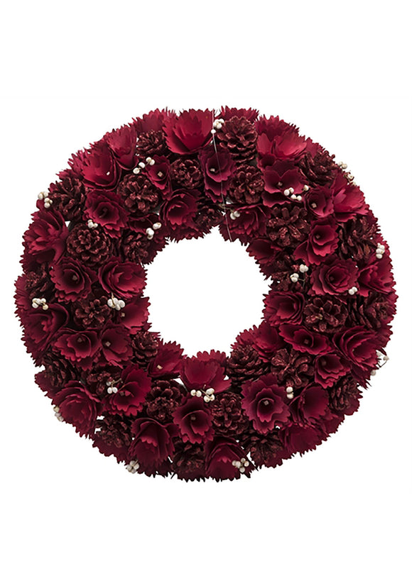 Red Rose Wreath 18 Inches