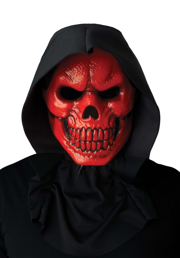 Adult Light Up Red Skull Mask