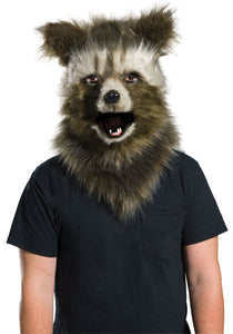 Rocket Raccoon Movable Jaw Faux Fur Mask