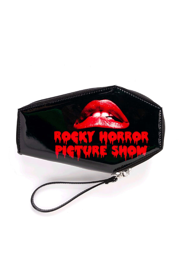 Rocky Horror Picture Show Faux Patent Coffin Wallet Accessory