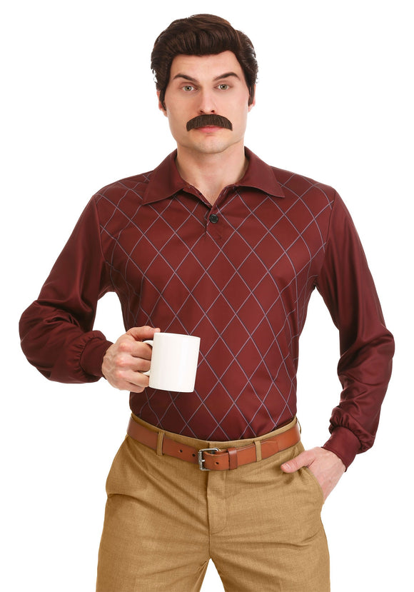 Parks and Recreation Ron Swanson Costume for Adults