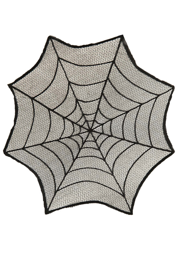 Round Spider Web Table Cover Halloween Decoration