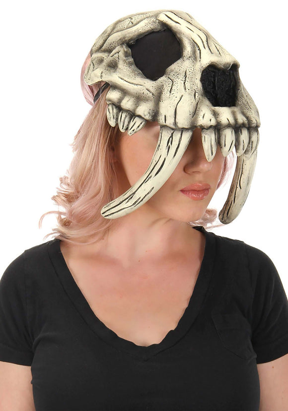 Sabertooth Caveman Skull Mask