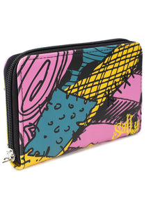 Sally Dress Patchwork Zip Around Rectangle Wallet