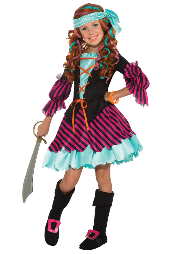 Salty Taffy Girls Pirate Costume