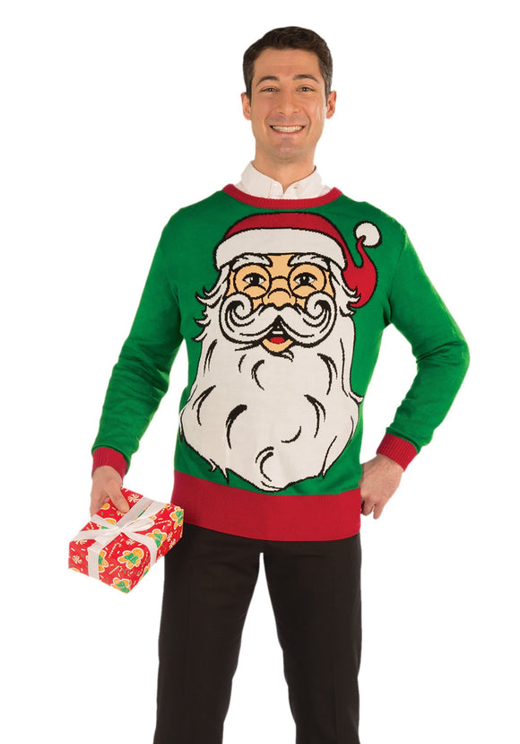 Hipster Santa Ugly Christmas Sweater