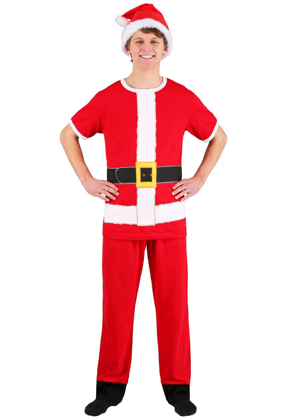 Cosplay Santa Claus Costume Tee, Lounge Pant,s and Hat