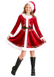 Girls Santa Dress Costume