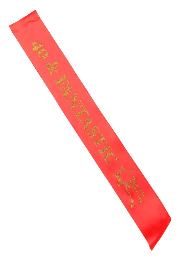 40 Fantastic Red Birthday Sash