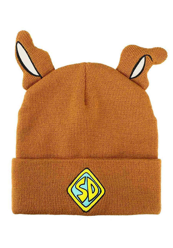 3D Plush Ears Scooby Doo Embroidered Beanie