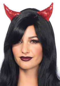 Devil Horns Sequin Headband