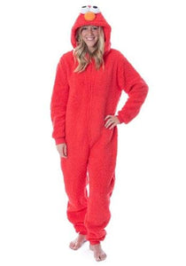 Sesame Street Elmo Sherpa Union Suit for Adults