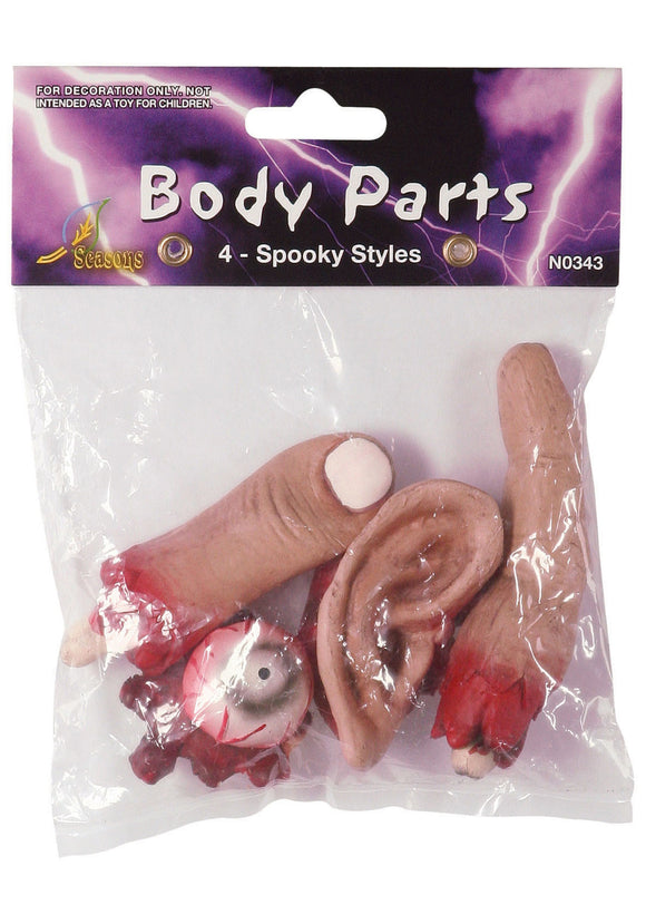 Severed Body Parts Set - Scary, Zombie Costume Accessories