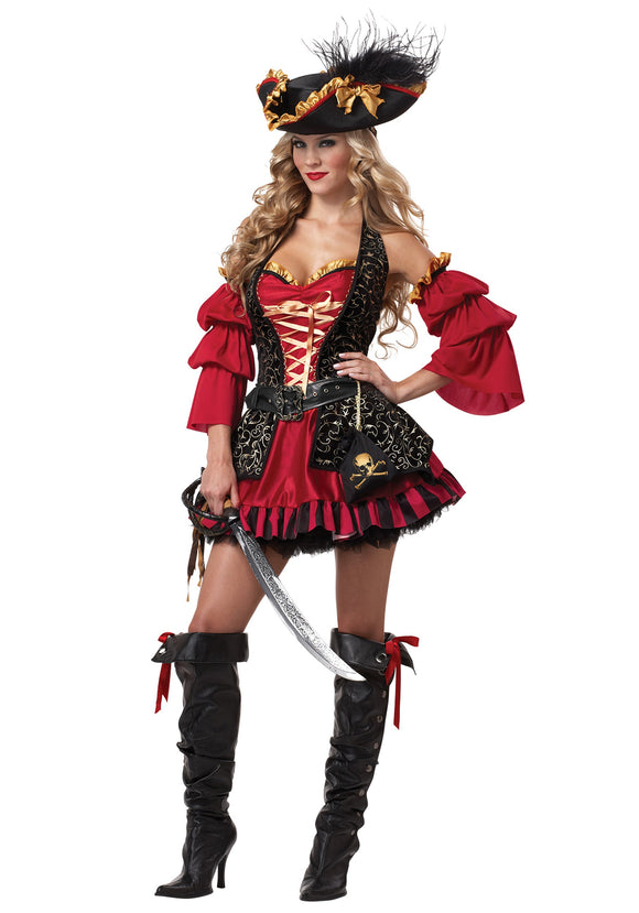 Sexy Plus Spanish Pirate Costume 2X