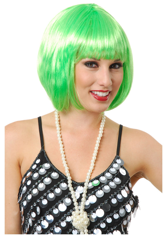 Short Bob Lime Green Wig