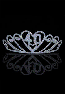 40 Silver Sparkle Tiara