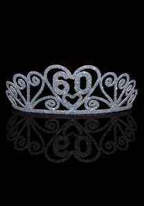 Silver Celebrate 60 Sparkle Tiara