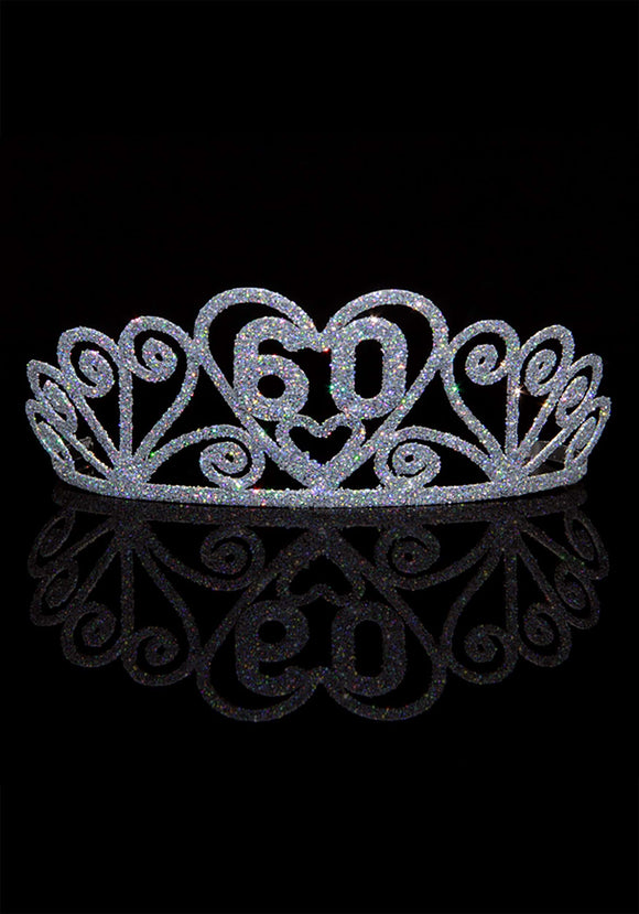 Silver Celebrate 60 Sparkle Tiara