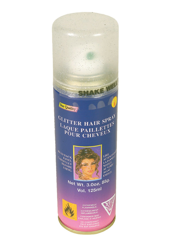 Hair Spray Silver Glitter