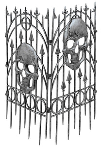 Silver Skull Fence