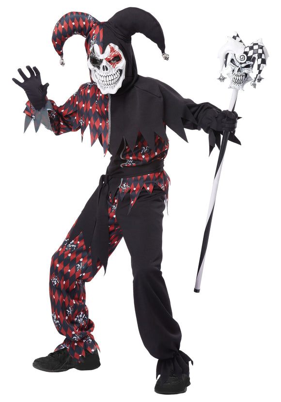 Child's Sinister Jester Costume