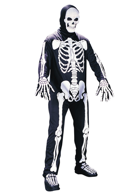 Skeleton Jumpsuit Costume for Adults