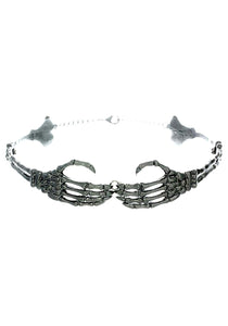 Skeleton Choker Hands Necklace