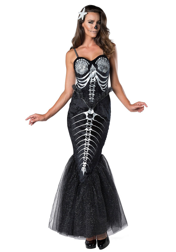 Skeleton Mermaid Women's Costume