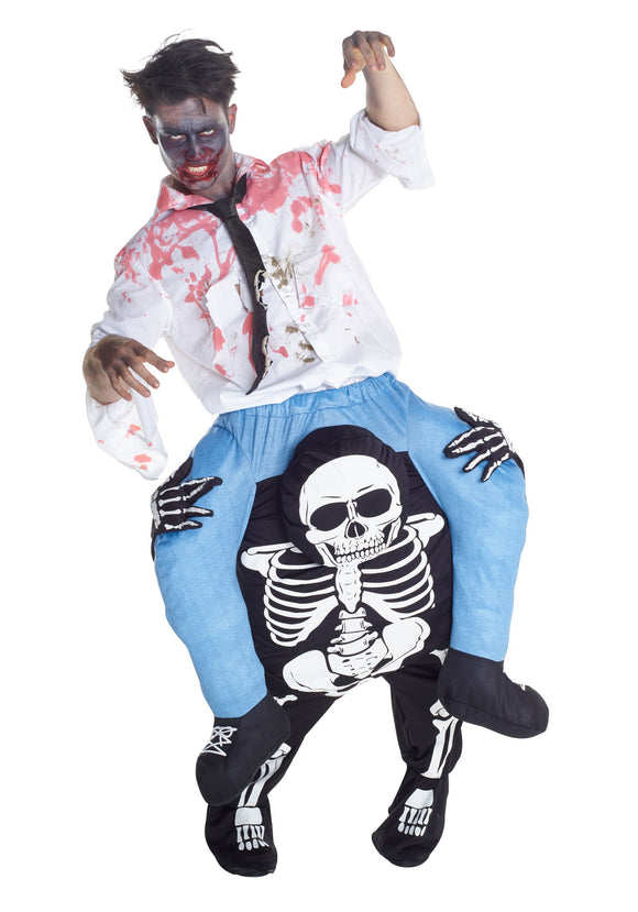 Skeleton Piggyback Costume for Men