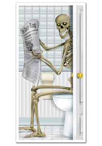 Skeleton Restroom Door Cover