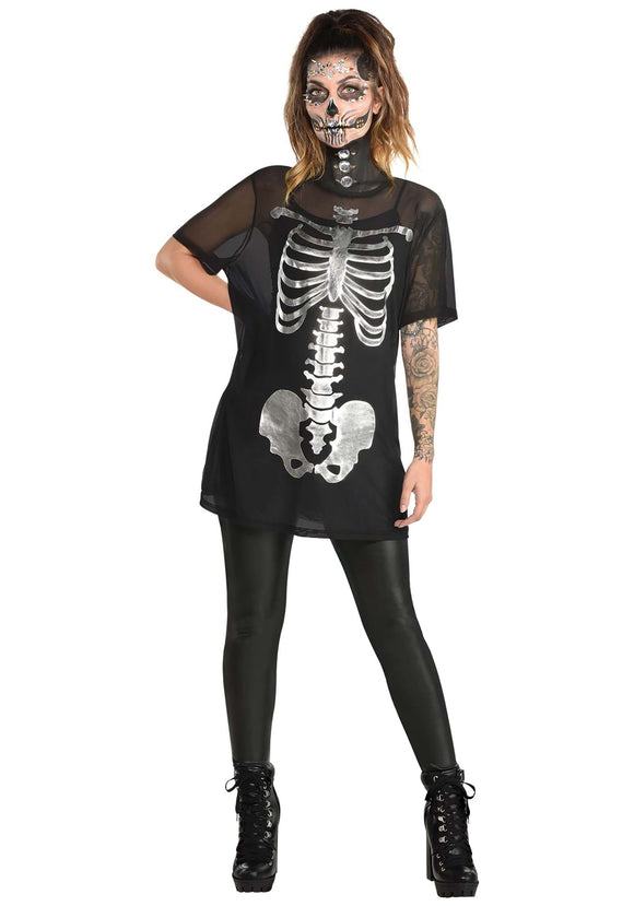 Skeleton Short Sleeve Tunic