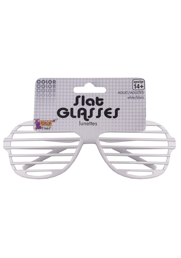 Slat Glasses White Accessory