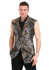 Sleeveless Mossy Oak Tuxedo Jacket