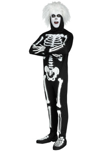 SNL Beat Boy Skeleton Costume for Men