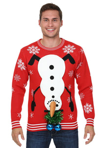 Snowman Balls Ugly Christmas Sweater