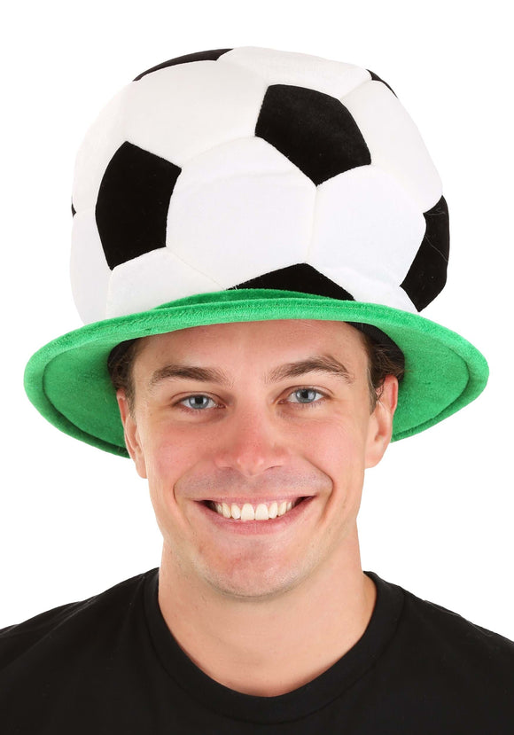Plush Soccer Ball Hat