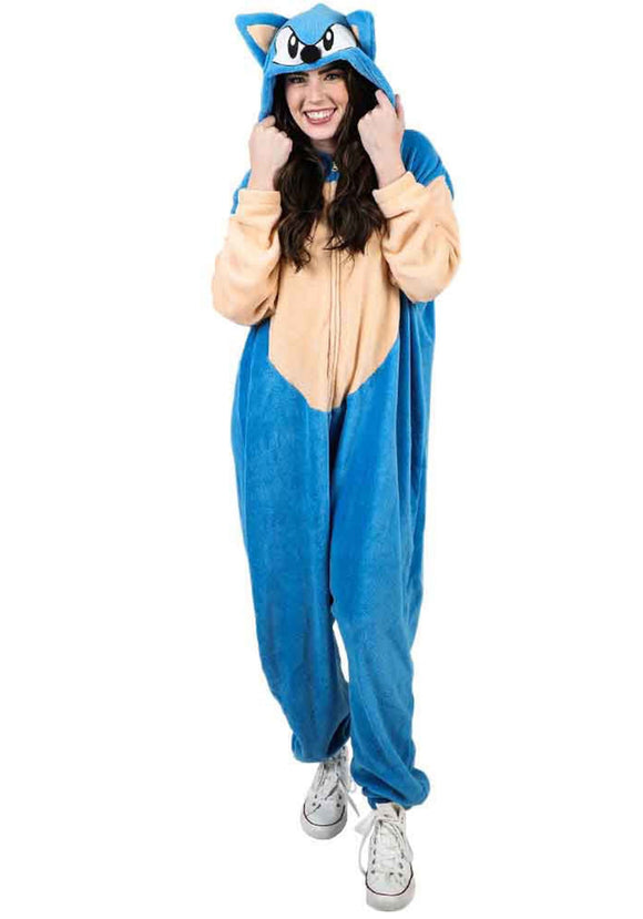 Sonic the Hedgehog Cosplay Union Suit for Adults