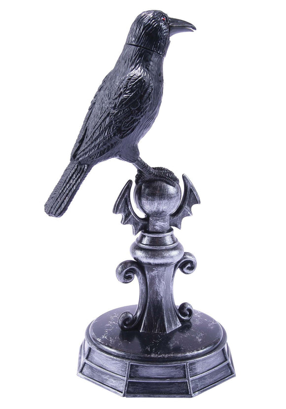 Motion and Sound Activated Crow on a Perch