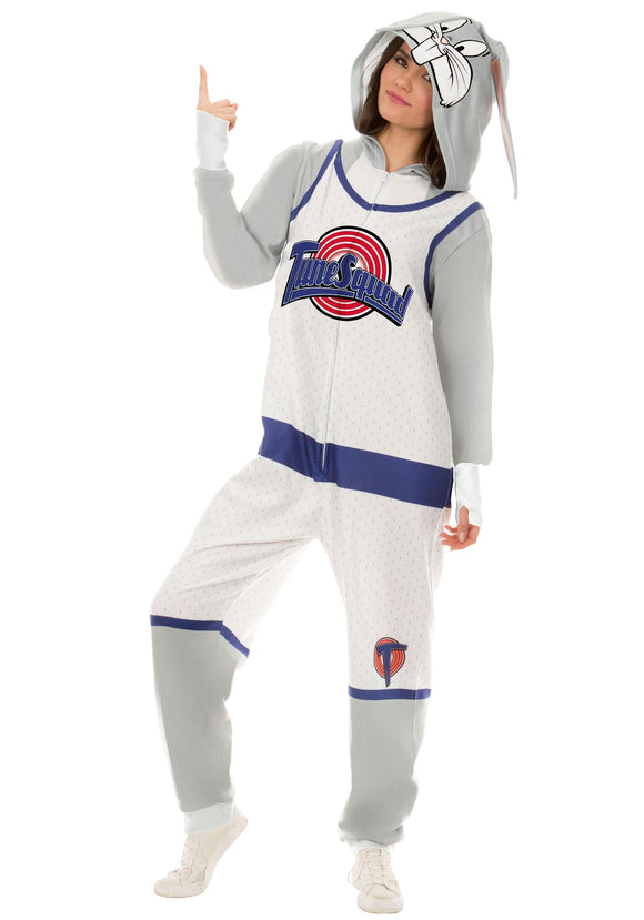 Space Jam Bugs Bunny Union Suit Costume for Adults
