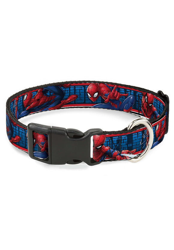 Marvel Spider-Man 3-Action Poses Plastic Clip Pet Collar