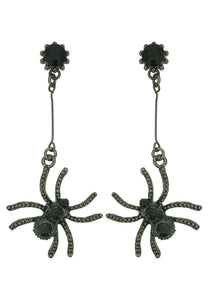 Spider Earrings Rhinestone