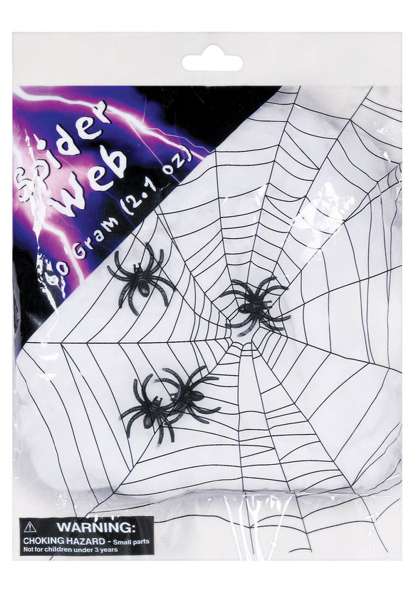Spider Web with Spiders - Spider Halloween Decorations
