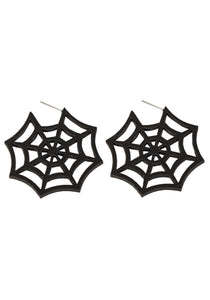 Spiderweb -Hoop Earrings